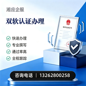 邵阳双软认证申报服务