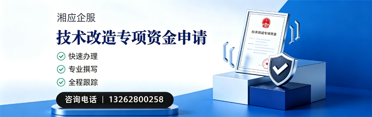 邵阳技术改造专项资金申报服务