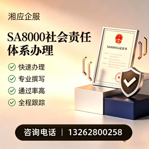 邵阳SA8000社会责任体系认证服务