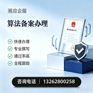 邵阳算法备案申报服务